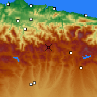 Nearby Forecast Locations - Cantabrian Mountains - Map