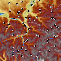 Nearby Forecast Locations - Prättigau - Map