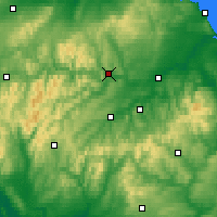 Nearby Forecast Locations - Galashiels - Map