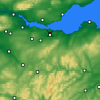 Nearby Forecast Locations - Edinburgh - Map