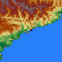 Nearby Forecast Locations - Monaco - Map