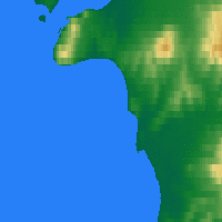 Nearby Forecast Locations - Pevek - Map