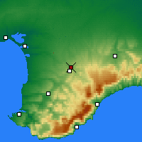 Nearby Forecast Locations - Simferopol - Map