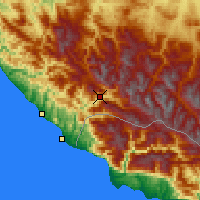 Nearby Forecast Locations - Krasnaya Polyana - Map