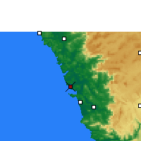 Nearby Forecast Locations - Panaji - Map