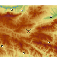 Nearby Forecast Locations - Lushi - Map