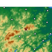 Nearby Forecast Locations - Tianmu Mountain - Map