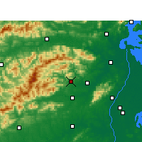 Nearby Forecast Locations - Jingan - Map