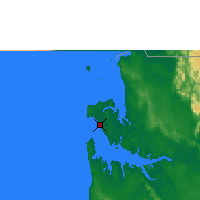 Nearby Forecast Locations - Libreville - Map