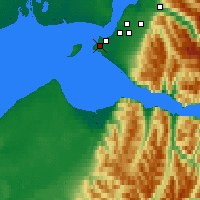 Nearby Forecast Locations - Anchorage - Map