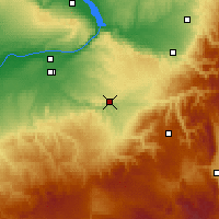 Nearby Forecast Locations - Pendleton - Mapa