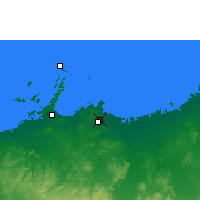 Nearby Forecast Locations - Dampier - Map