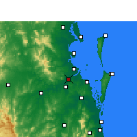 Nearby Forecast Locations - Central railway station - Map