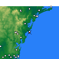 Nearby Forecast Locations - Norah Head - Map