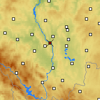 Nearby Forecast Locations - Týn nad Vltavou - Map