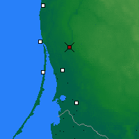 Nearby Forecast Locations - Gargždai - Map