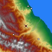 Nearby Forecast Locations - Kasumkent - Map