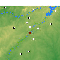 Nearby Forecast Locations - Atlanta/Fulton - Map