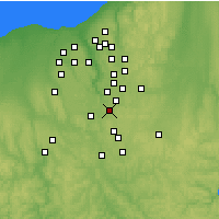 Nearby Forecast Locations - Akron - Map