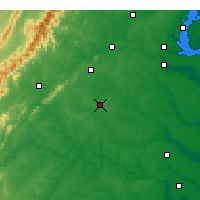 Nearby Forecast Locations - Louisa - Map