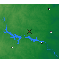 Nearby Forecast Locations - South Hill - Map