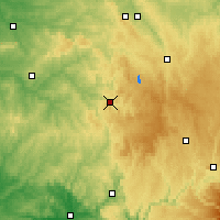 Nearby Forecast Locations - Eymoutiers - Mapa