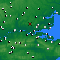 Nearby Forecast Locations - Brentwood - Map