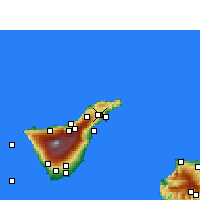 Nearby Forecast Locations - San Cristóbal de La Laguna - Map