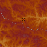 Nearby Forecast Locations - Zakamensk - Map