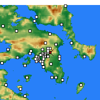 Nearby Forecast Locations - Nea Penteli - Map