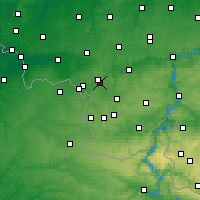 Nearby Forecast Locations - Thuin - Mapa