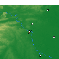 Nearby Forecast Locations - Little Rock - Mapa