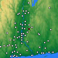 Nearby Forecast Locations - Vernon - Map