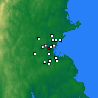 Nearby Forecast Locations - Allston - Map