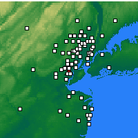 Nearby Forecast Locations - Linden - Map