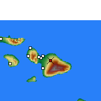 Nearby Forecast Locations - Makawao - Map