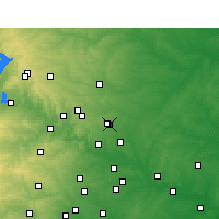 Nearby Forecast Locations - Pflugerville - Mapa