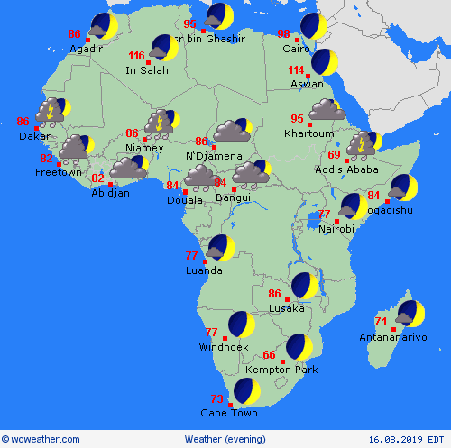 overview  Africa Forecast maps