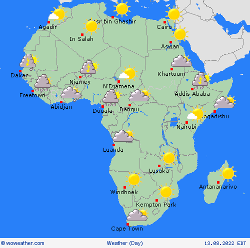 overview  Africa Forecast maps