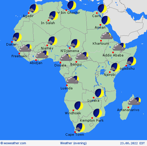 overview  Africa Forecast maps