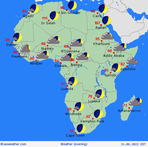 overview  Africa Forecast maps