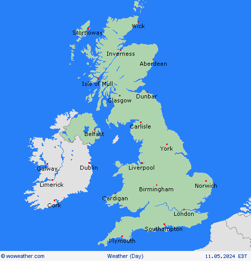 visión general UK Europe Mapas de pronósticos