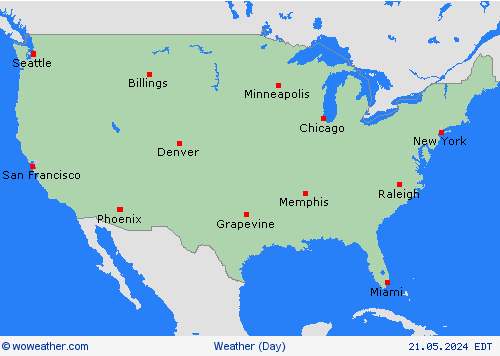 overview  USA Forecast maps