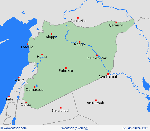 overview Syria Europe Forecast maps