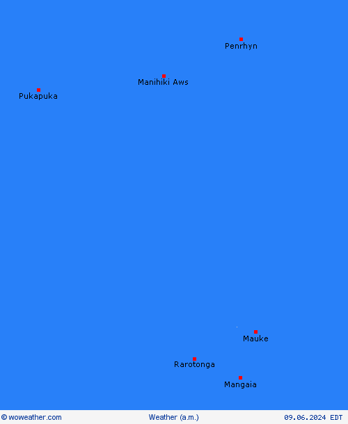 overview Cook Islands Oceania Forecast maps