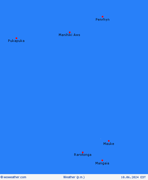 overview Cook Islands Oceania Forecast maps