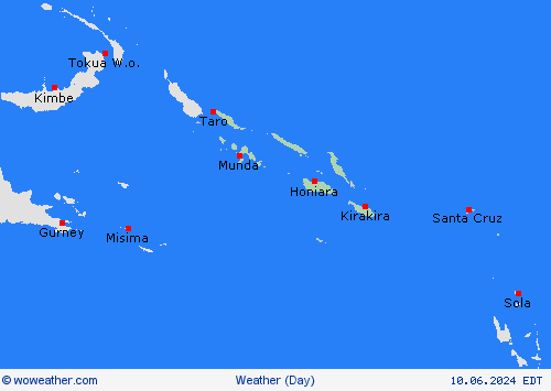 overview Solomon Islands Oceania Forecast maps