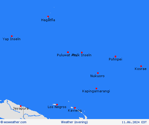 overview Micronesia Oceania Forecast maps