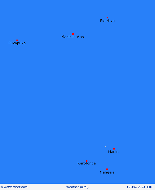 overview Cook Islands Oceania Forecast maps