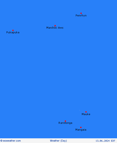 overview Cook Islands Oceania Forecast maps